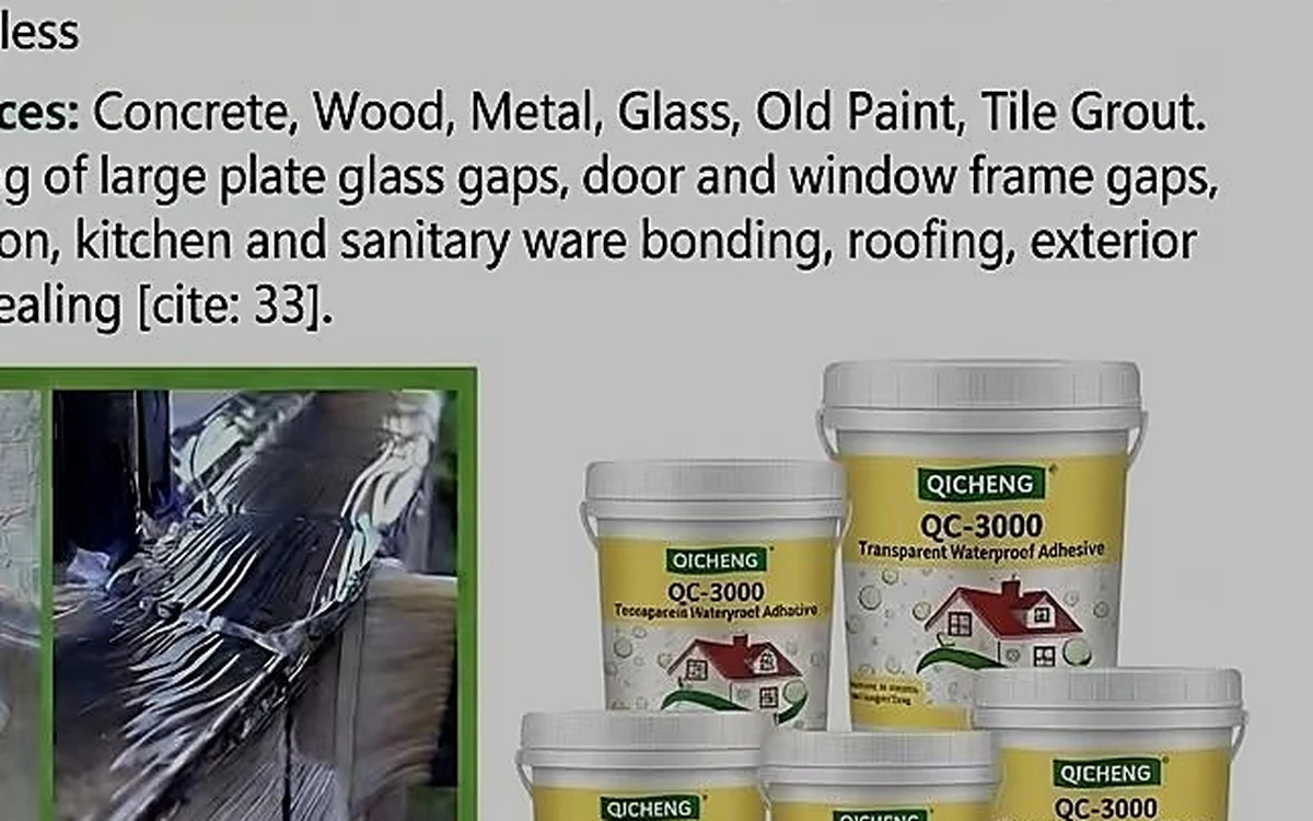 Brush application of transparent waterproof coating